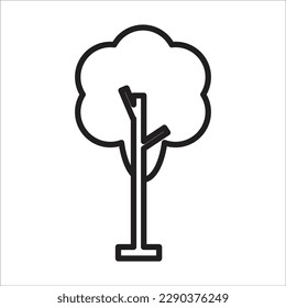 tree line new vector icon