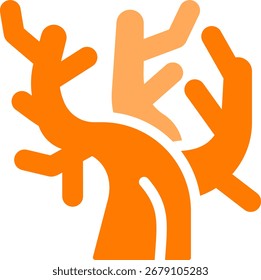 tree line style icon design