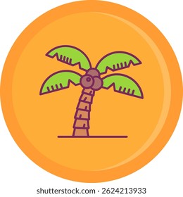Design de ícone de vetor de linha de árvore