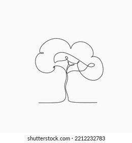 Tree line vector minimal art