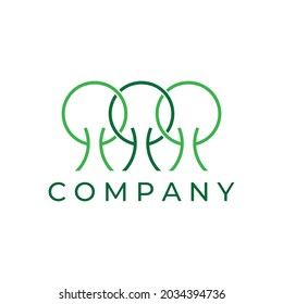 tree link logo design. a logo for eco technology.