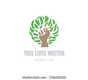 Tree Lives Matter logo design