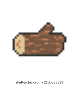 tree log pixel art for your needs 
