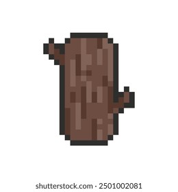 tree log pixel art for your needs 