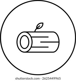 Icono de Vector de registro de árbol. Se puede utilizar para aplicaciones de impresión, móviles y de Web.