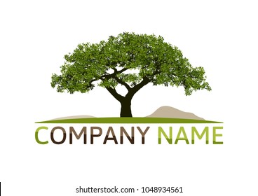 Tree Logo abstract design vector.eco concept.tree Realistic.