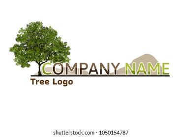 Tree Logo abstract design vector.eco concept.tree Realistic.