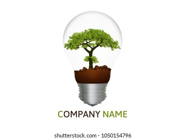 Tree Logo abstract design vector.eco concept.tree Realistic.