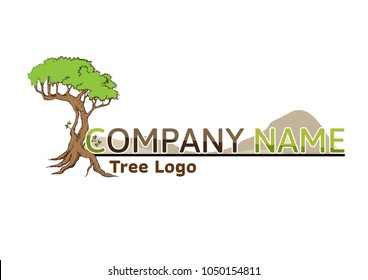 Tree Logo abstract design vector.eco concept.tree Realistic.