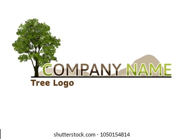 Tree Logo abstract design vector.eco concept.tree Realistic.
