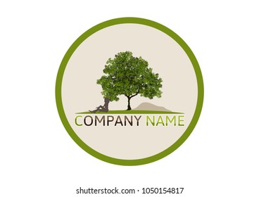 Tree Logo abstract design vector.eco concept.tree Realistic.