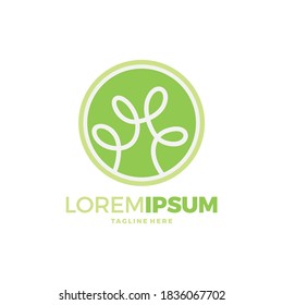 Tree Logo abstract design vector template
