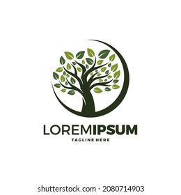 Tree Logo abstract design vector template
