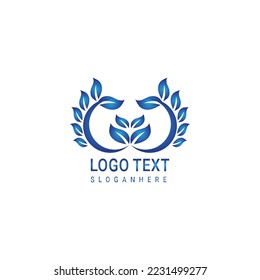Tree Logo abstract design vector template . Organic Oak Plant Logotype concept icon.