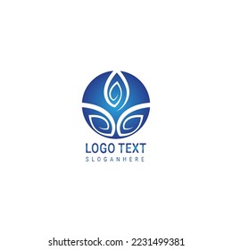 Tree Logo abstract design vector template . Organic Oak Plant Logotype concept icon.