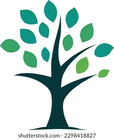 Tree Logo Abstract Design, Vector 17