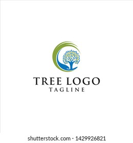 tree logo abstract illustration vector icon download
