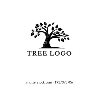 Tree Logo Black Tree Logo Simple Logo Oak Tree