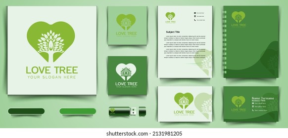 tree logo and business branding template Designs Inspiration Isolated on White Background