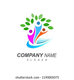tree logo, tree logo by symbolizing the association +  life icon