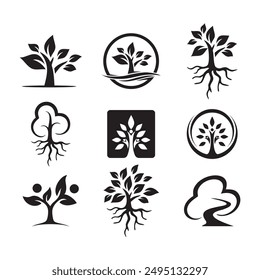 The tree logo can be used as a symbol and also a company logo.