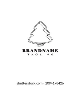 tree logo cartoon icon design black modern isolated vector illustration