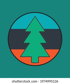 tree logo in a circle