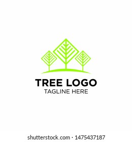 tree logo. circle tree logo templates