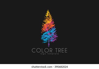 Tree logo. Creative logo. Nature logo. Color tree logo design. Colorful logo