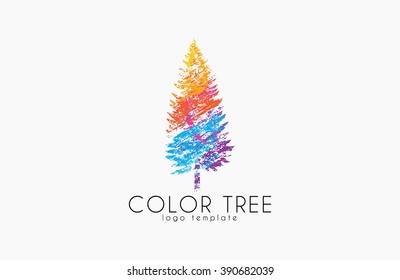 Tree logo. Creative logo. Nature logo. Color tree logo design. Colorful logo
