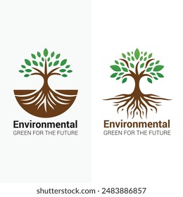 Tree logo Design, Company Logo, Environmental , Green For The future, Green color logo design.