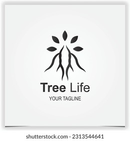 Tree logo design idea with creative concept logo premium elegant template vector eps 10