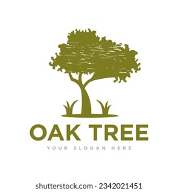 Ilustración del diseño del logotipo del árbol