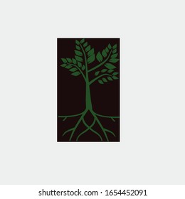 tree logo design illustration vector