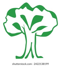 Tree logo design Illustration vector design with fully editable eps file