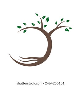 Vector de ilustración de diseño de logotipo de árbol, formato eps , adecuado para sus necesidades de diseño, logotipo, ilustración, animación, etc.