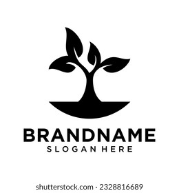 Design-Inspiration für Baumlogo in Schwarz-Weiß