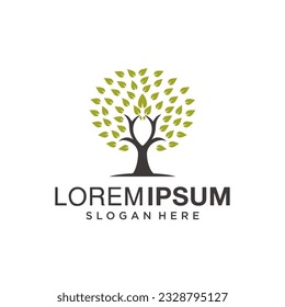 tree logo design inspirations, tree logo vector, simple logo