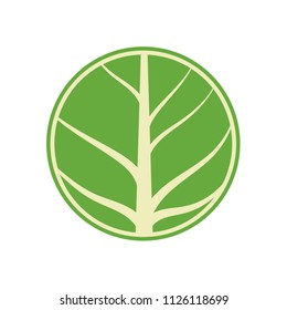Tree logo design. leaf symbol. wallpaper.