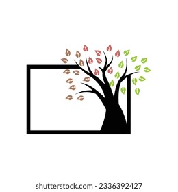 Tree Logo Design, Playground Vector, Education Tree Icon