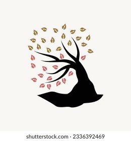 Tree Logo Design, Playground Vector, Education Tree Icon