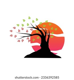 Tree Logo Design, Playground Vector, Education Tree Icon