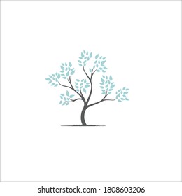 Tree Logo Design Silhouette Vector Stock Vector (Royalty Free ...