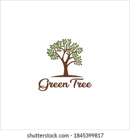  tree logo design silhouette vector