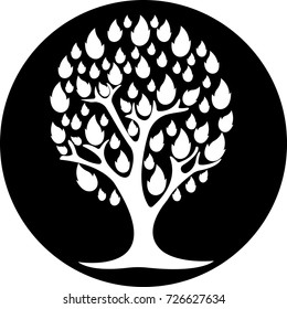 Tree logo design template