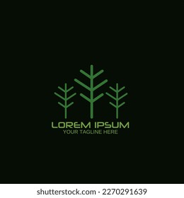 tree logo design template. Creative design is suitable for your business, company and brand.