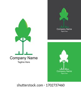 Tree Logo Design Template- Flat Logo Design- Minimalist Logo- Tree Logo For All Companies.