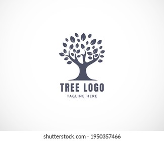 tree logo design template illustration vector