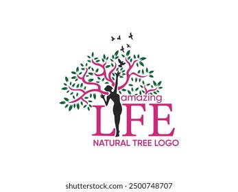 Tree Logo Design Template monogram