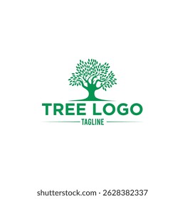 Modelo de design do logotipo da árvore. Estilo moderno, vetores eps 10
